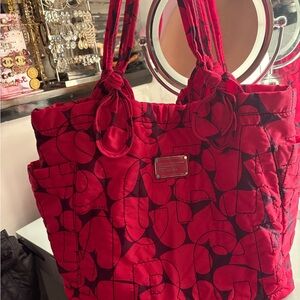 Marc Jacobs Red Quilted Tote Bag